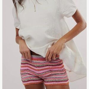 Multicolor Knit Shorts